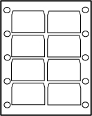 XDCAM Professional Disc Labels for inkjet or laser, permanent or removable